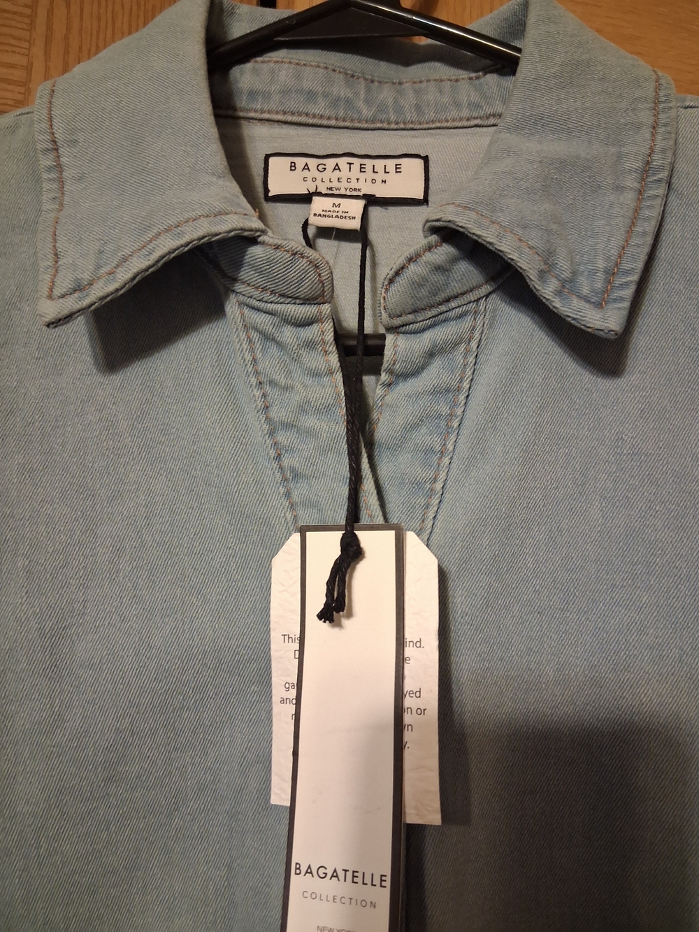 bagatelle Light Blue Denim Jacket with Collar